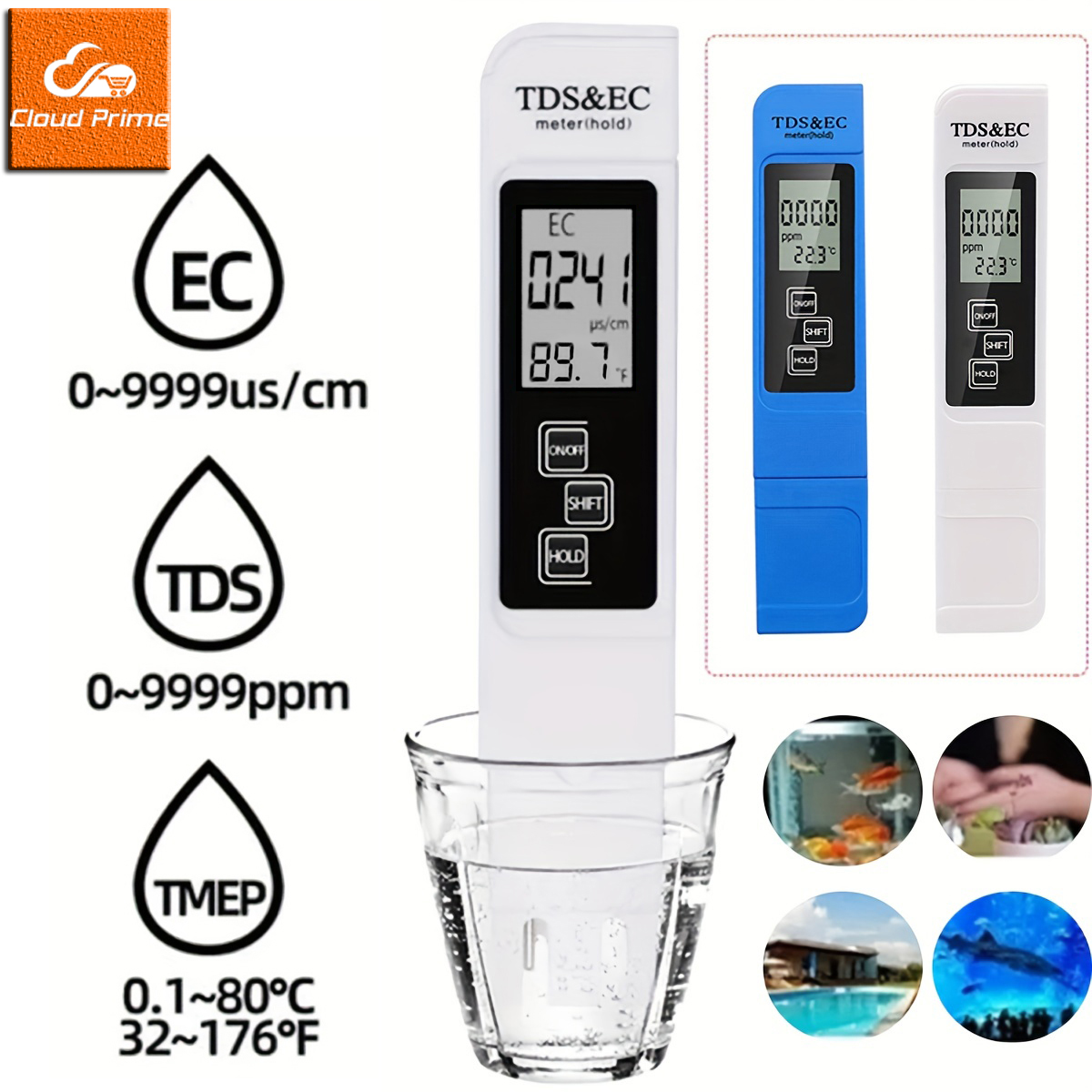 Ph Meter Digital Water Tester - 3in1 Wasser Qualität Erkennung Stift Haushalt